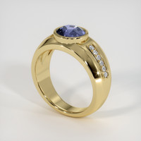 1.76 Ct. Purplish Blue Spinel Ring, 10K Yellow Gold 2
