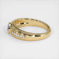 1.12 Ct. Blue Sapphire Ring, 10K Yellow Gold 4