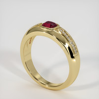 1.12 Ct. Ruby Ring, 14K Yellow Gold 2
