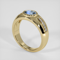 0.92 Ct. Bi Color Sapphire Ring, 14K Yellow Gold 2