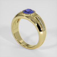 0.87 Ct. Color Change Sapphire Ring, 14K Yellow Gold 2