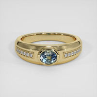 0.52 Ct. Bi Color Sapphire Ring, 14K Yellow Gold 1