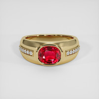 2.18 Ct. Ruby Ring, 14K Yellow Gold 1