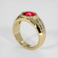 2.18 Ct. Ruby Ring, 14K Yellow Gold 2