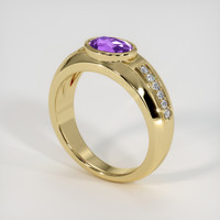 0.84 Ct. Gemstone Ring, 18K Yellow Gold 2