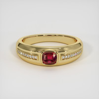 1.12 Ct. Ruby Ring, 18K Yellow Gold 1