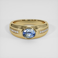 0.92 Ct. Bi Color Sapphire Ring, 18K Yellow Gold 1