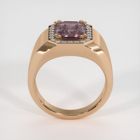 2.77 Ct. Pinkish Brown Sapphire Ring, 18K Rose Gold 3