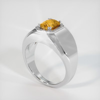 2.18 Ct. Sapphire Ring, 18K White Gold 2