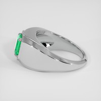 1.06 Ct. Emerald Ring, 18K White Gold 4