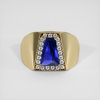 1.40 Ct. Blue Sapphire Ring, 14K Yellow Gold 1