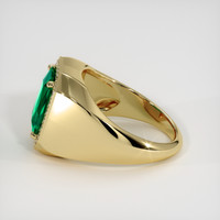 3.43 Ct. Emerald Ring, 18K Yellow Gold 4