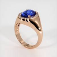 5.33 Ct. Sapphire Ring, 14K Rose Gold 2