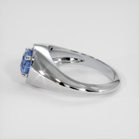0.75 Ct. Blue Sapphire Ring, Silver 4