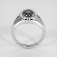 2.28 Ct. Black Sapphire Ring, 14K White Gold 3