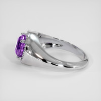 3.09 Ct. Purple Sapphire Ring, 14K White Gold 4