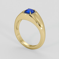 1.15 Ct. Blue Sapphire Ring, 10K Yellow Gold 2