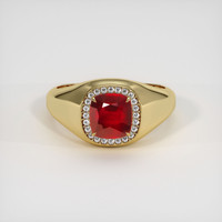 2.98 Ct. Ruby Ring, 10K Yellow Gold 1