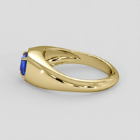 1.15 Ct. Blue Sapphire Ring, 14K Yellow Gold 4