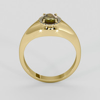 1.11 Ct. Greenish Brown Andalusite Ring, 14K Yellow Gold 3