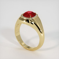 2.98 Ct. Ruby Ring, 14K Yellow Gold 2