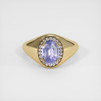 0.98 Ct. Sapphire Ring, 14K Yellow Gold 1