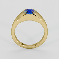 1.15 Ct. Blue Sapphire Ring, 18K Yellow Gold 3