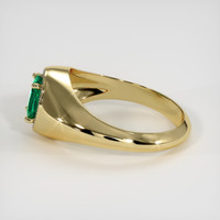 1.19 Ct. Emerald Ring, 18K Yellow Gold 4