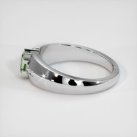 1.37 Ct. Green Sapphire Ring, 10K White Gold 4