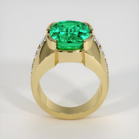 6.14 Ct. Emerald Ring, 18K Yellow Gold 3