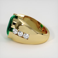 6.14 Ct. Emerald Ring, 18K Yellow Gold 4