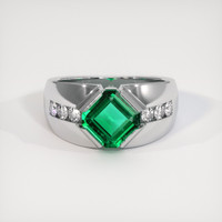 1.41 Ct. Emerald Ring, Platinum 950 1