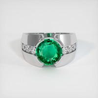 2.34 Ct. Emerald Ring, Platinum 950 1