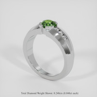 1.61 Ct. Bi Color Sapphire Ring, Platinum 950 2