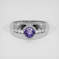 1.48 Ct. Bi Color / Parti Sapphire Ring, Silver 1