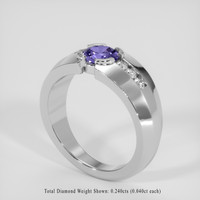 1.48 Ct. Bi Color / Parti Sapphire Ring, Silver 2