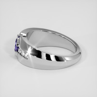 1.48 Ct. Bi Color / Parti Sapphire Ring, Silver 4