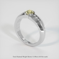0.62 Ct. Bi Color Sapphire Ring, 18K White Gold 2