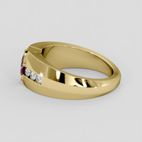 1.14 Ct. Padparadscha Sapphire Ring, 18K Yellow Gold 4