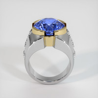14.81 Ct. Sapphire Ring, 14K Yellow & White 3