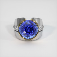 14.81 Ct. Sapphire Ring, 18K Yellow & White 1