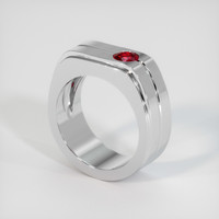 0.54 Ct. Ruby Ring, Platinum 950 2