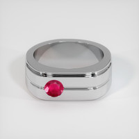 0.60 Ct. Ruby Ring, Platinum 950 1