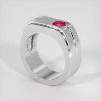 0.60 Ct. Ruby Ring, Platinum 950 2