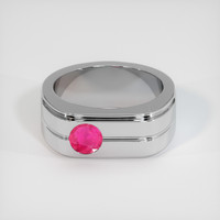 0.45 Ct. Ruby Ring, Platinum 950 1