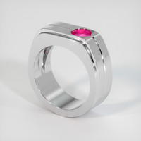 0.45 Ct. Ruby Ring, Platinum 950 2