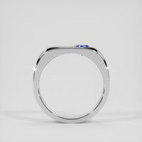 0.85 Ct. Blue Sapphire Ring, Platinum 950 3