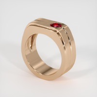 0.54 Ct. Ruby Ring, 14K Rose Gold 2