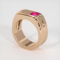 0.45 Ct. Ruby Ring, 14K Rose Gold 2