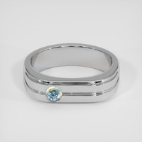 0.54 Ct. Bi Color Sapphire Ring, 14K White Gold 1